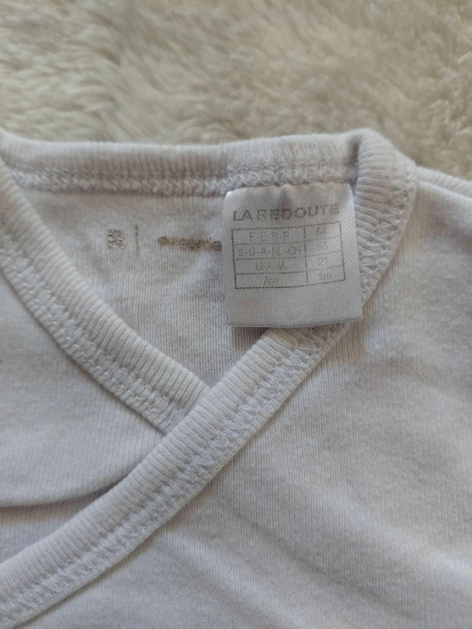 Lote de 2 bodies La Redoute 1 mês 54 cm – photo 6